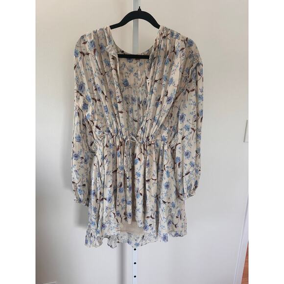 Free People Flower Fields Mini Dress in Ivory Size Small - Picture 4 of 8
